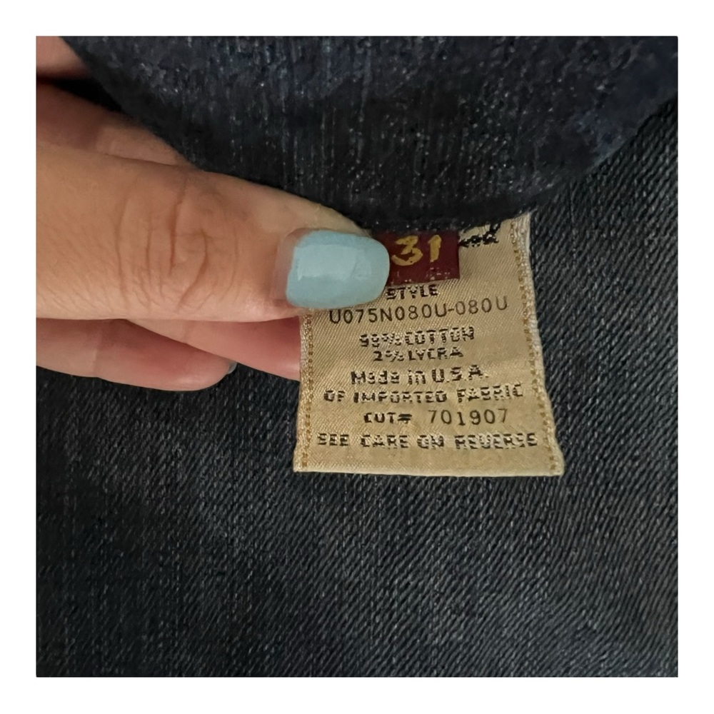 7 for all Mankind Bootcut Jeans Pink  Stitching Womens Size 31 - Picture 13 of 13